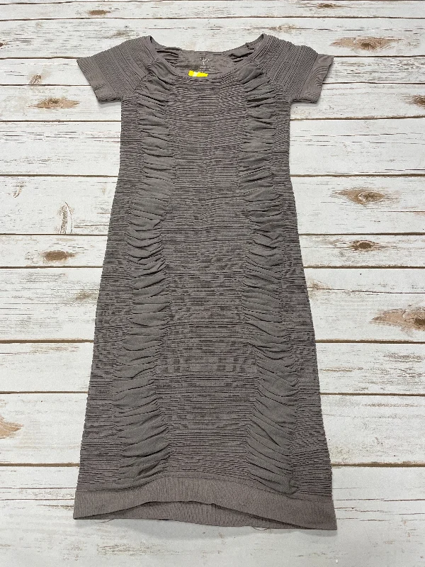 Dress Casual Midi By Cme In Taupe, Size: S