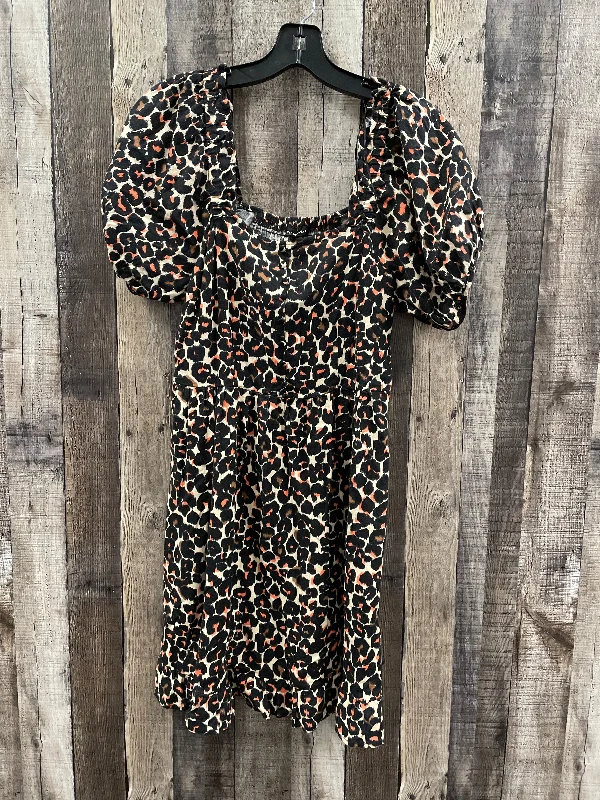 Dress Casual Short By Who What Wear In Animal Print, Size: Xs