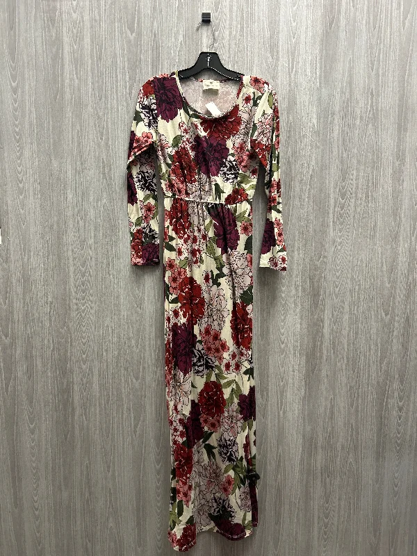 Dress Casual Maxi By Cme In Floral Print, Size: S