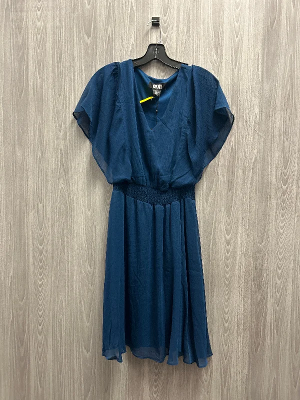 Dress Work By Dkny In Blue, Size: M