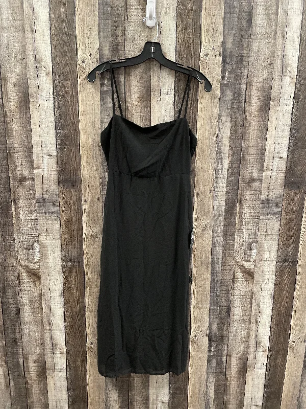 Dress Party Midi By Lulus In Black, Size: S