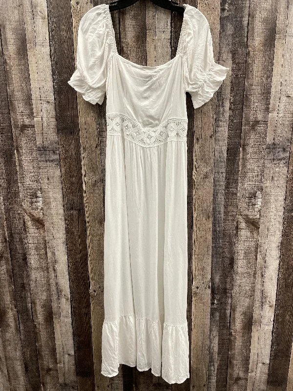 Dress Casual Maxi By Cme In White, Size: M