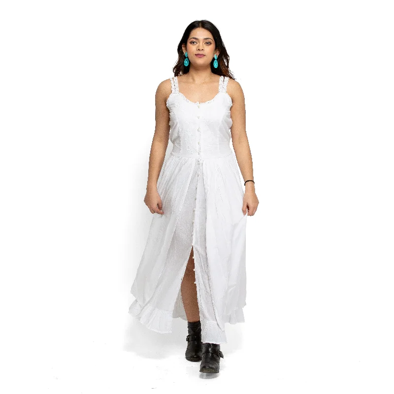 Women's full length A-line dress