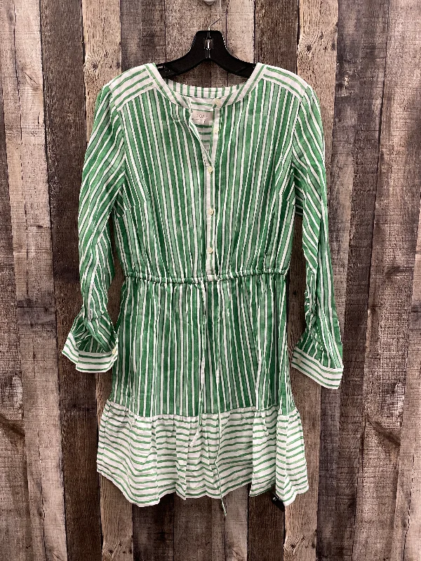 Dress Casual Short By Loft In Green & White, Size: S