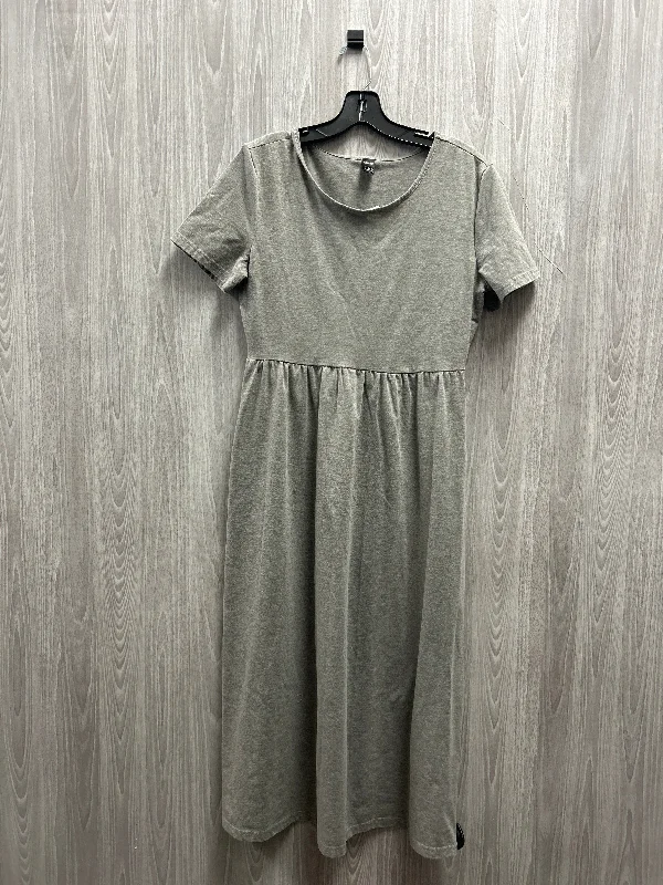 Dress Casual Maxi By Shein In Grey, Size: L