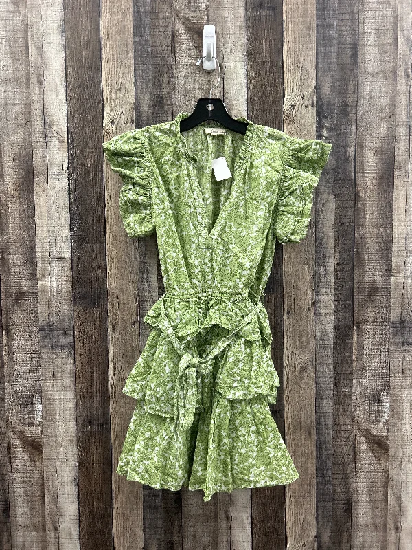 Dress Casual Short By Elan In Green, Size: M