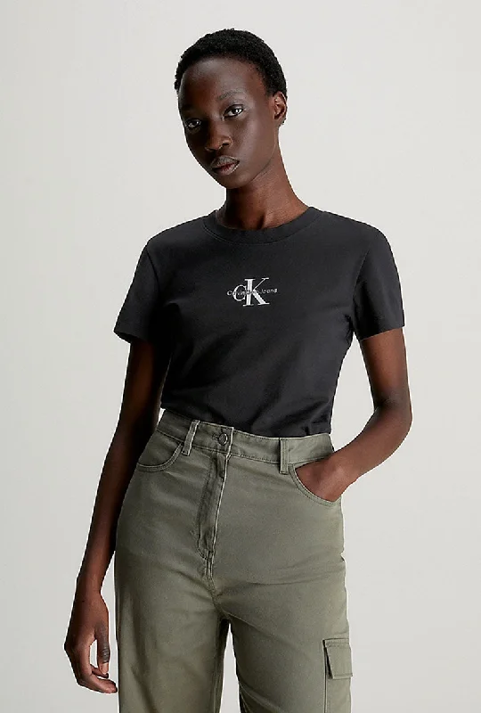 CALVIN KLEIN MONOLOGO TSHIRT Soft Silk Short Sleeve