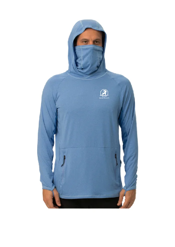 SURFGOAT "BOUY" Long-Sleeved /Face Mask-Performance SPF Shirt Soft Cotton Short Tee