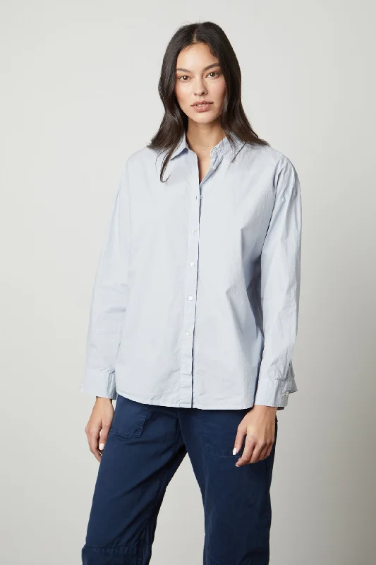 DAKOTA BUTTON-UP SHIRT Casual Slouchy Short Sleeve
