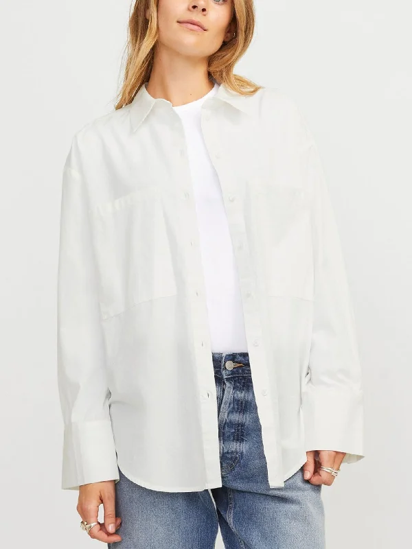 Tessa Buttondown Shirt Chic Silk Short Sleeve Shirt