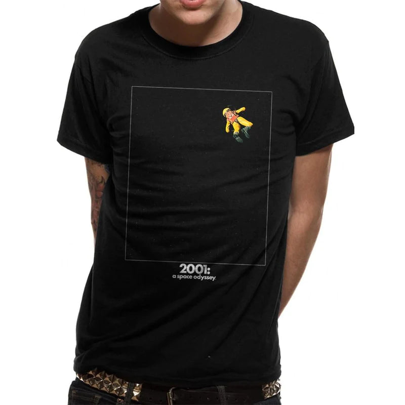 2001 Space Odyssey Floating In Unisex T-Shirt Adult Collared T-Shirt Boat Neck A-Line 2001 Space Odyssey Floating In Unisex T-Shirt Adult Collared T-Shirt Boat Neck A-Line
