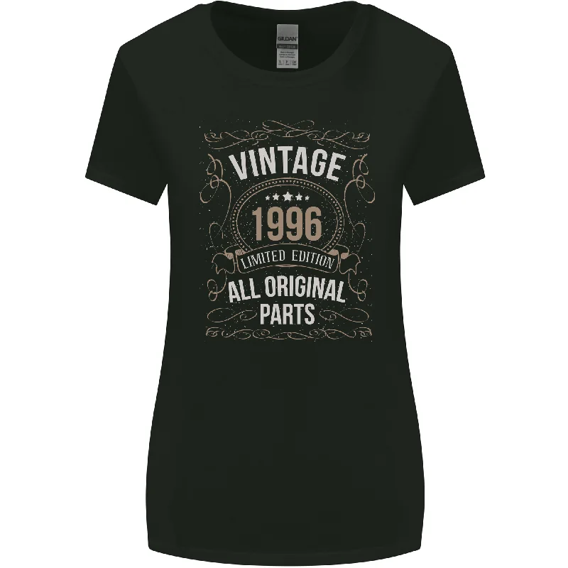 27th Birthday Limited Edition 1996 Womens Wider Cut T-Shirt Graphic Embroidered Appliqued 27th Birthday Limited Edition 1996 Womens Wider Cut T-Shirt Graphic Embroidered Appliqued