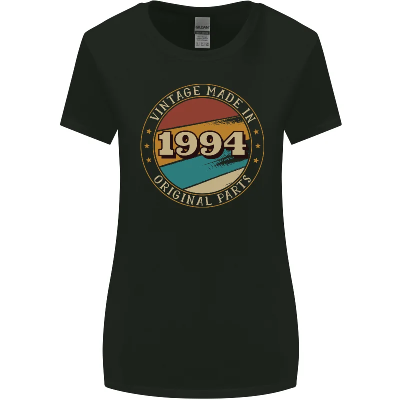 29th Birthday Vintage Made In 1994 Womens Wider Cut T-Shirt Terry Blend Velvet Blend Canvas Blend 29th Birthday Vintage Made In 1994 Womens Wider Cut T-Shirt Terry Blend Velvet Blend Canvas Blend