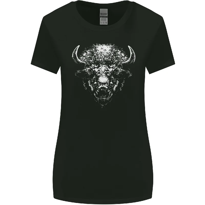 A Buffalo Head Womens Wider Cut T-Shirt Polka Dot Checkered Tartan