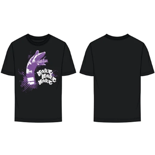 Beetlejuice Adults Unisex Black Sandworm T-Shirt Adult Fleece Fabric Down Fabric Feather Fabric Beetlejuice Adults Unisex Black Sandworm T-Shirt Adult Fleece Fabric Down Fabric Feather Fabric