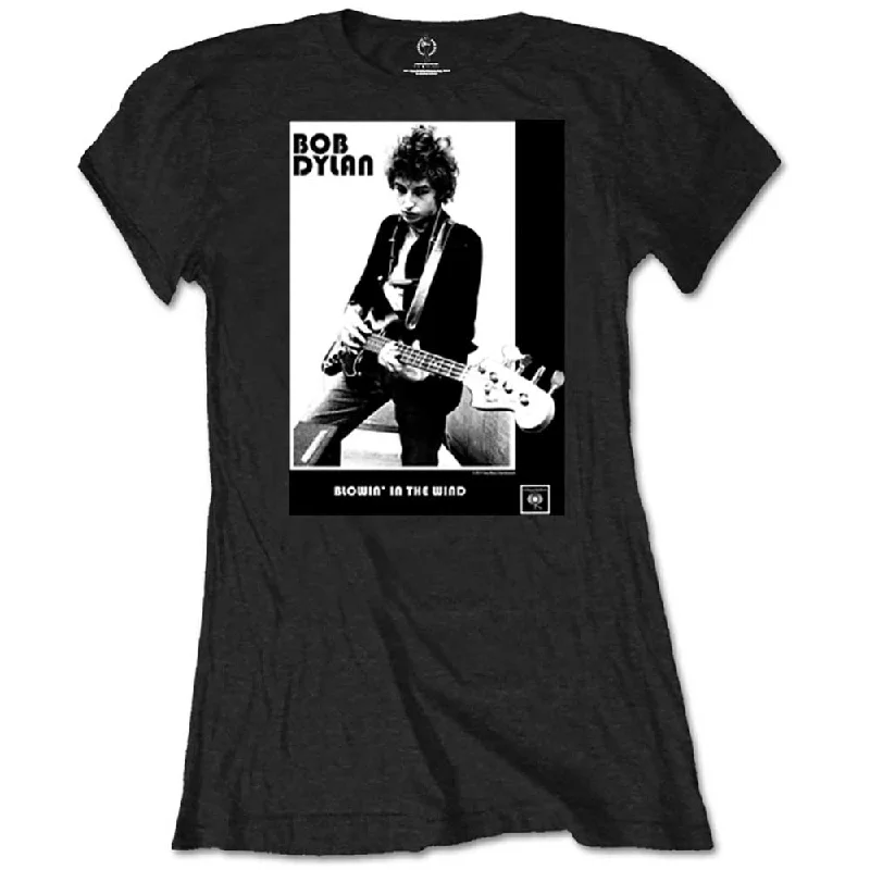 Bob Dylan Ladies T-Shirt: Blowing in the Wind Layered Multi-layer Single Layer