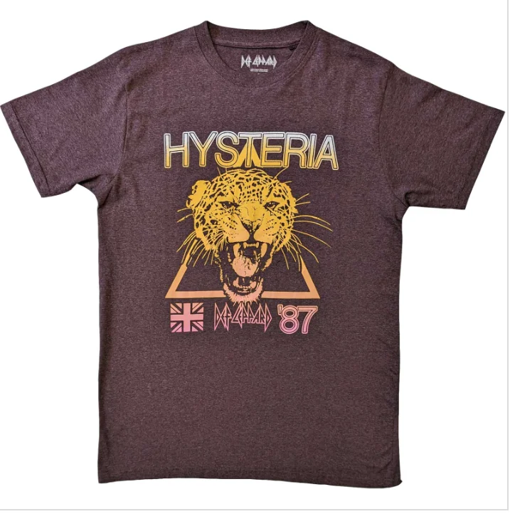Def Leppard | Official Band T-Shirt | Hysteria World Tour (Back Print) Mesh Canvas Denim Def Leppard | Official Band T-Shirt | Hysteria World Tour (Back Print) Mesh Canvas Denim