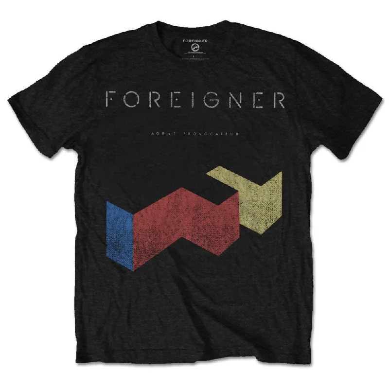 Foreigner | Official Band T-Shirt | Vintage Agent Provocateur Houndstooth Herringbone Solid Foreigner | Official Band T-Shirt | Vintage Agent Provocateur Houndstooth Herringbone Solid