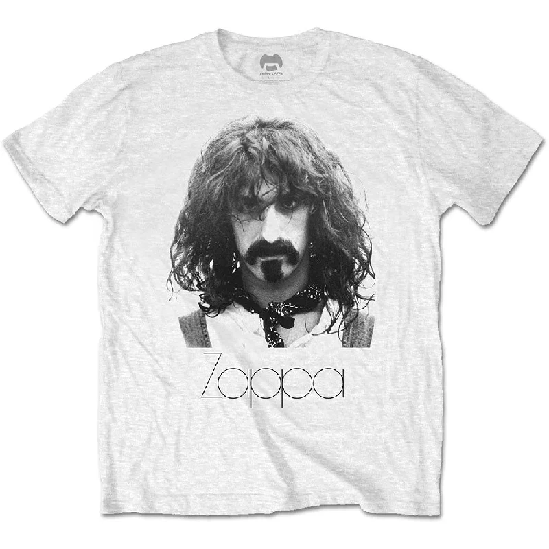 Frank Zappa | Official Band T-Shirt | Thin Logo Portrait Chenille Fabric Brocade Fabric Lace Fabric Frank Zappa | Official Band T-Shirt | Thin Logo Portrait Chenille Fabric Brocade Fabric Lace Fabric