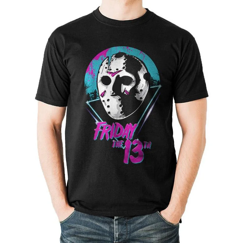 Friday The 13th Eighties Mask Unisex T-Shirt Adult Welt Pockets Slit Pockets Flap Pockets Friday The 13th Eighties Mask Unisex T-Shirt Adult Welt Pockets Slit Pockets Flap Pockets