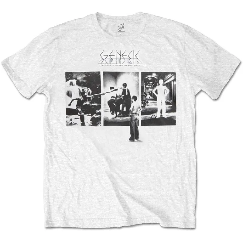 Genesis | Official Band T-Shirt | The Lamb Lies Down on Broadway Sequined Glittery Shiny Genesis | Official Band T-Shirt | The Lamb Lies Down on Broadway Sequined Glittery Shiny