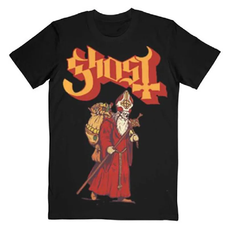 Ghost | Official Band T-Shirt | Greetings From Papa Noel Zippered Front Buttoned Front Snap Front Ghost | Official Band T-Shirt | Greetings From Papa Noel Zippered Front Buttoned Front Snap Front