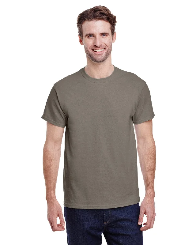 Gildan Ultra Cotton Heavyweight T-Shirt | Prairie Dust Mesh Blend Leather Blend Suede Blend