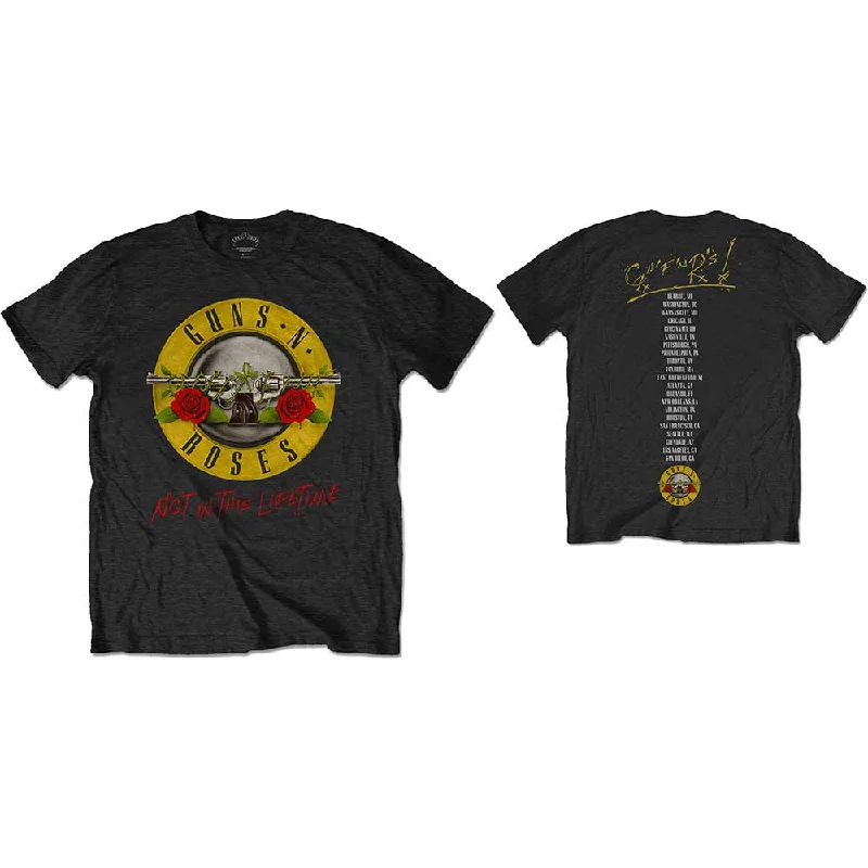 Guns N' Roses | Official Band T-Shirt | Not in this Lifetime Tour (Back Print) Sequined Glittery Shiny Guns N' Roses | Official Band T-Shirt | Not in this Lifetime Tour (Back Print) Sequined Glittery Shiny