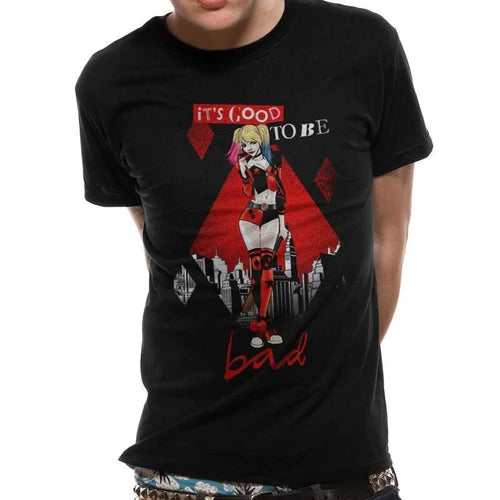 Harley Quinn Good To Be Bad Unisex T-Shirt DC Adult Spandex Blend Rayon Blend Denim Blend Harley Quinn Good To Be Bad Unisex T-Shirt DC Adult Spandex Blend Rayon Blend Denim Blend