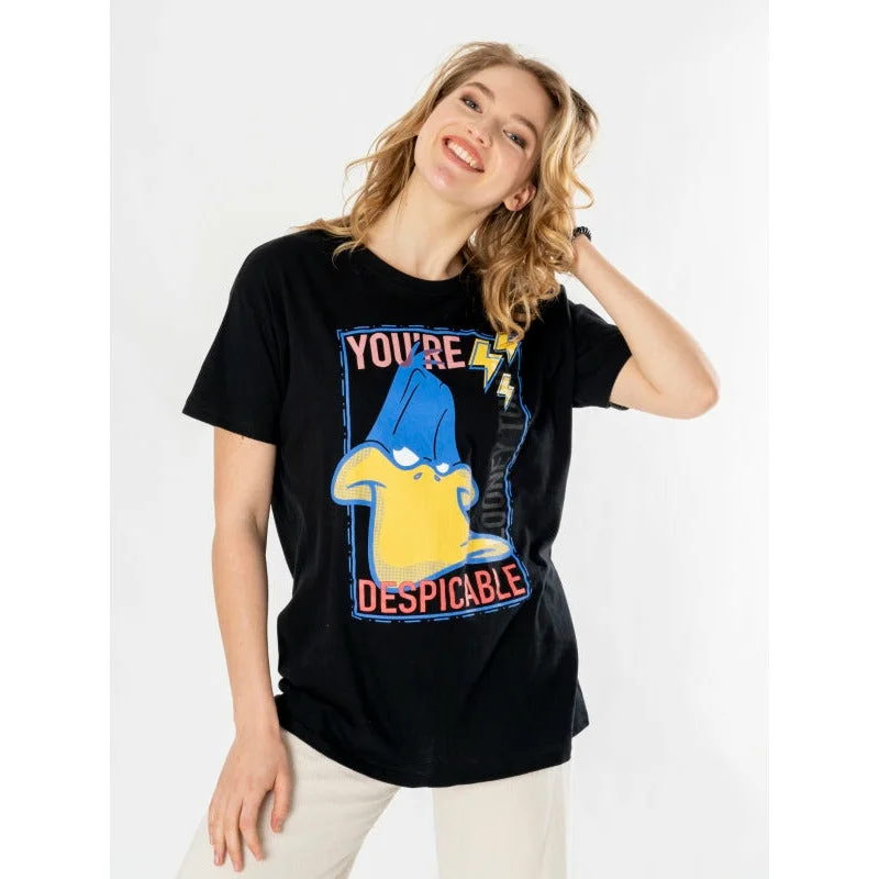 Looney Tunes Mens Daffy Unisex T-Shirt Adult Front Pockets Side Pockets Patch Pockets Looney Tunes Mens Daffy Unisex T-Shirt Adult Front Pockets Side Pockets Patch Pockets