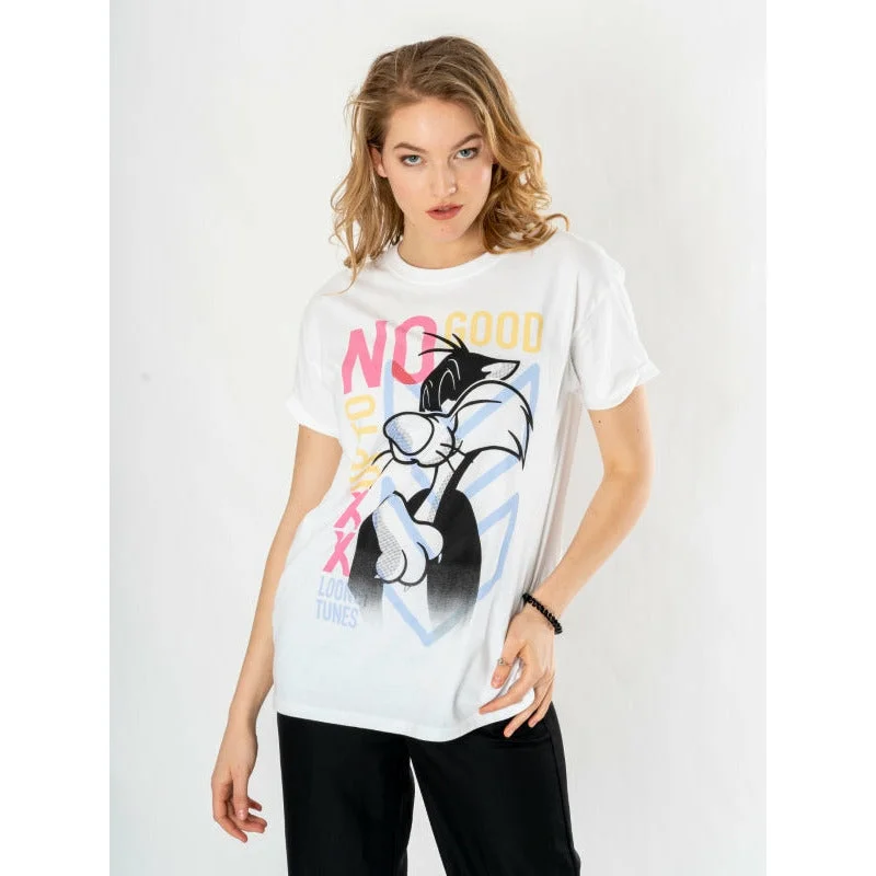Looney Tunes Mens Sylvester Unisex T-Shirt Adult Knit Fabric Woven Fabric Fleece Fabric Looney Tunes Mens Sylvester Unisex T-Shirt Adult Knit Fabric Woven Fabric Fleece Fabric
