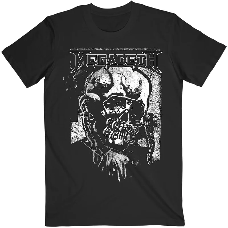 Megadeth | Official Band T-Shirt | Hi-Con Vic Ribbed T-Shirt High Neck Heavyweight