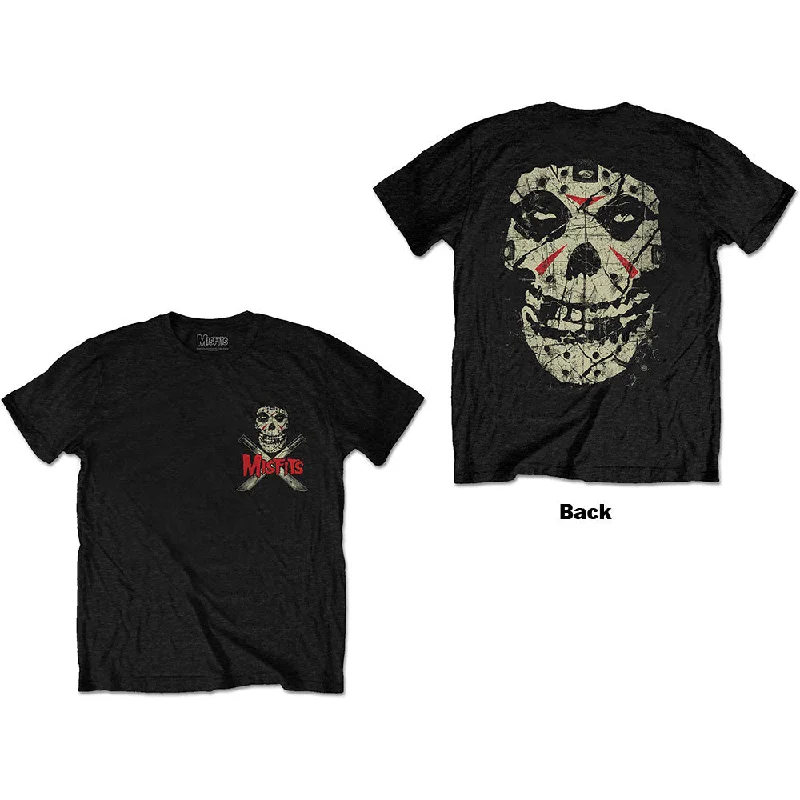 Misfits | Official Band T-Shirt | Machete (Back Print) Satin Fabric Silk Fabric Chiffon Fabric Misfits | Official Band T-Shirt | Machete (Back Print) Satin Fabric Silk Fabric Chiffon Fabric