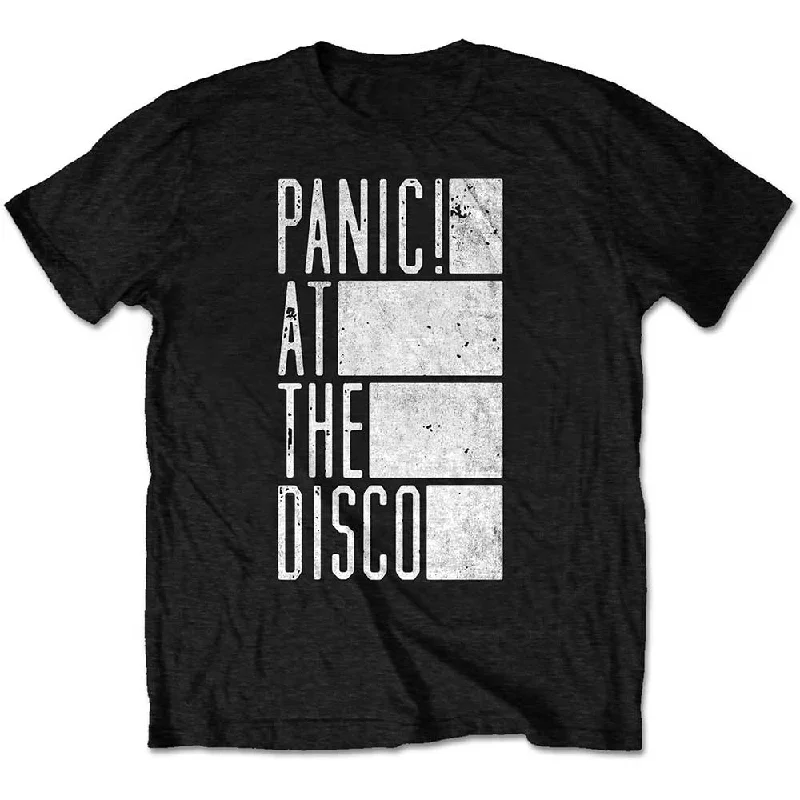 Panic! At The Disco | Official Band T-Shirt | Bars Spandex Blend Rayon Blend Denim Blend Panic! At The Disco | Official Band T-Shirt | Bars Spandex Blend Rayon Blend Denim Blend