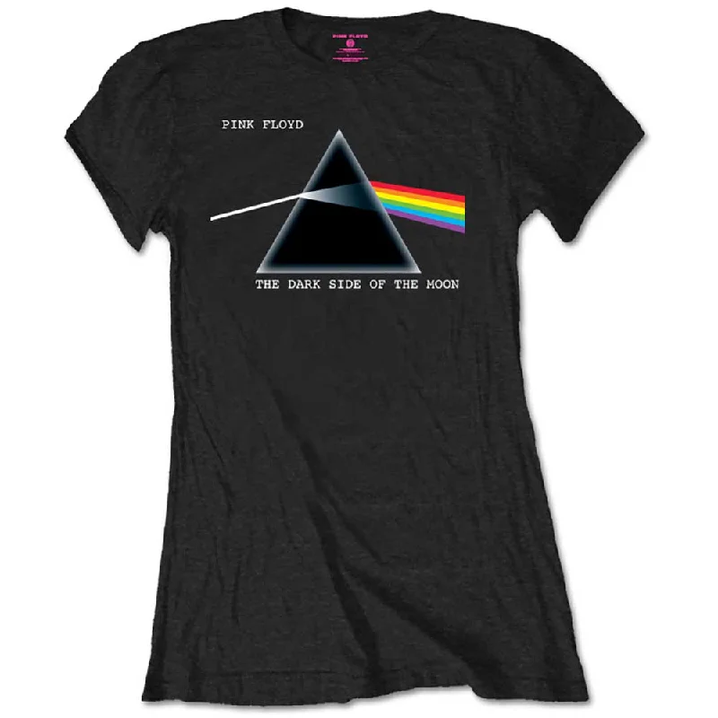 Pink Floyd Ladies T-Shirt: Dark Side of the Moon Fitted T-Shirt Seamless Stretchy