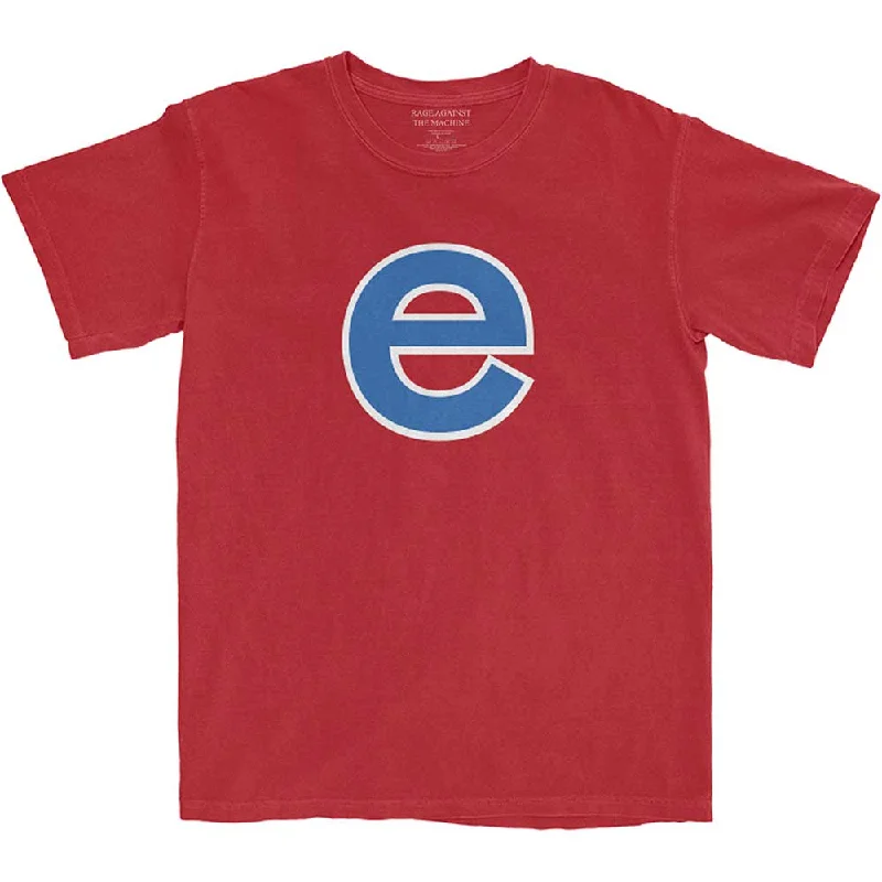 Rage Against The Machine | Official Band T-Shirt | Big E (Back Print) Boxy Fit Fitted Loose Rage Against The Machine | Official Band T-Shirt | Big E (Back Print) Boxy Fit Fitted Loose