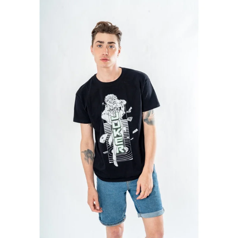 The Joker Adult Unisex Black Jester T-Shirt DC Chenille Blend Fleece Blend Nylon Blend The Joker Adult Unisex Black Jester T-Shirt DC Chenille Blend Fleece Blend Nylon Blend