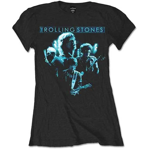 The Rolling Stones Ladies T-Shirt: Band Glow Casual Formal Business