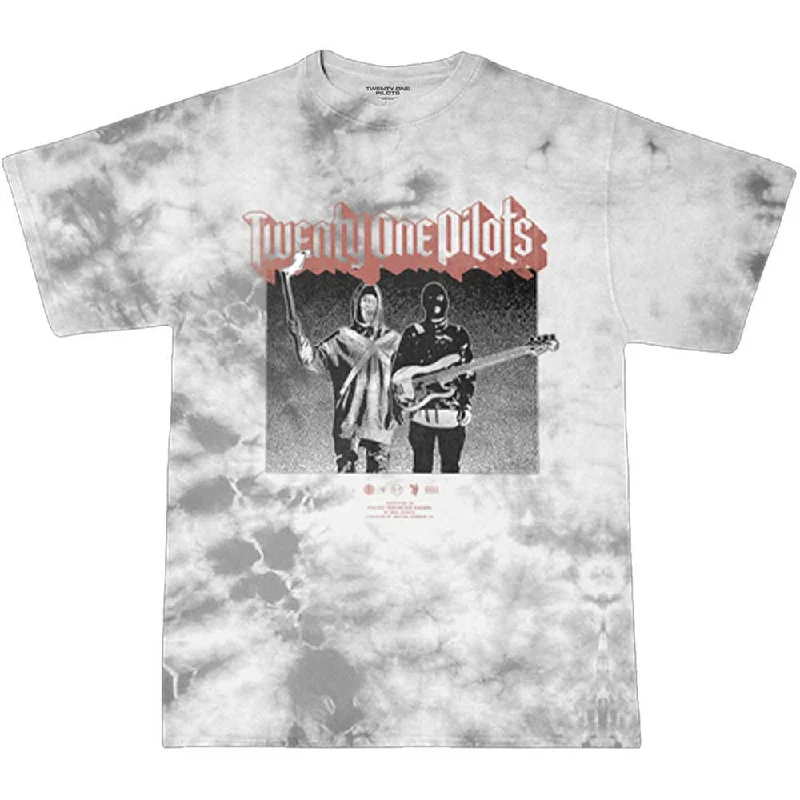 Twenty One Pilots | Official Band T-Shirt | Torch Bearers (Dip-Dye) Zippered Front Buttoned Front Snap Front Twenty One Pilots | Official Band T-Shirt | Torch Bearers (Dip-Dye) Zippered Front Buttoned Front Snap Front