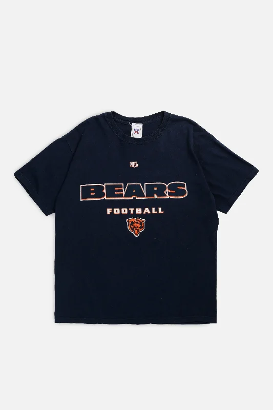 Vintage Chicago Bears NFL Tee - M Terry Blend Velvet Blend Canvas Blend