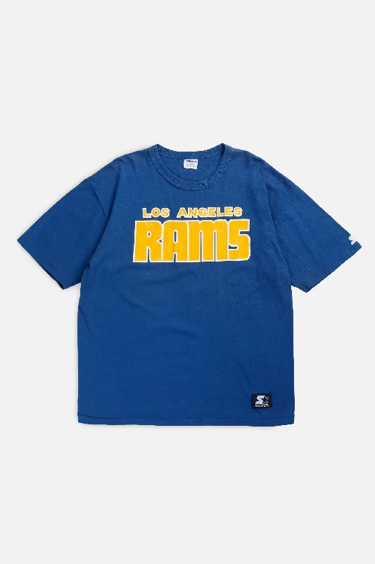 Vintage LA Rams NFL Tee - M Fleece Nylon Spandex