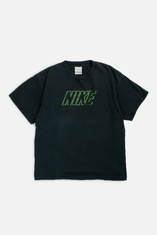 Vintage Nike Tee - M Notch Collar Peter Pan Collar Cowl Neck