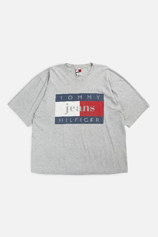 Vintage Tommy Tee - XXL Print Jacquard Patchwork