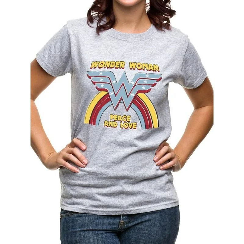 Wonder Woman Rainbow Vintage Unisex T-Shirt Peace WW84 Adult Satin Blend Silk Blend Wool Blend Wonder Woman Rainbow Vintage Unisex T-Shirt Peace WW84 Adult Satin Blend Silk Blend Wool Blend