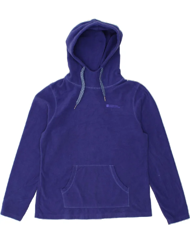 MOUNTAIN WAREHOUSE Womens Hooded Fleece Jumper UK 14 Large Blue Polyester Hoodie with Elastic Cuffs Stretchable Comfortable MOUNTAIN WAREHOUSE Womens Hooded Fleece Jumper UK 14 Large Blue Polyester Hoodie with Elastic Cuffs Stretchable Comfortable