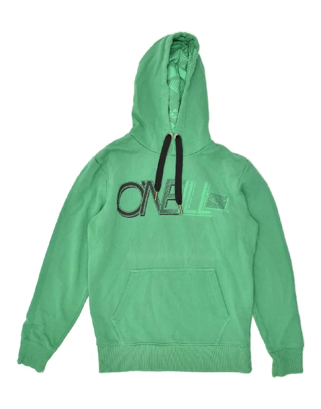 O'NEILL Womens Regular Fit Graphic Hoodie Jumper UK 10 Small Green Cotton Hoodie with Lining Warm Insulated O'NEILL Womens Regular Fit Graphic Hoodie Jumper UK 10 Small Green Cotton Hoodie with Lining Warm Insulated