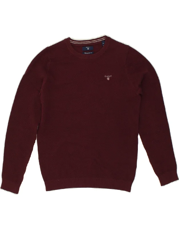 GANT Womens Sweatshirt Jumper UK 6 XS Maroon Cotton Hoodie with High-Low Hem Asymmetrical Trendy GANT Womens Sweatshirt Jumper UK 6 XS Maroon Cotton Hoodie with High-Low Hem Asymmetrical Trendy
