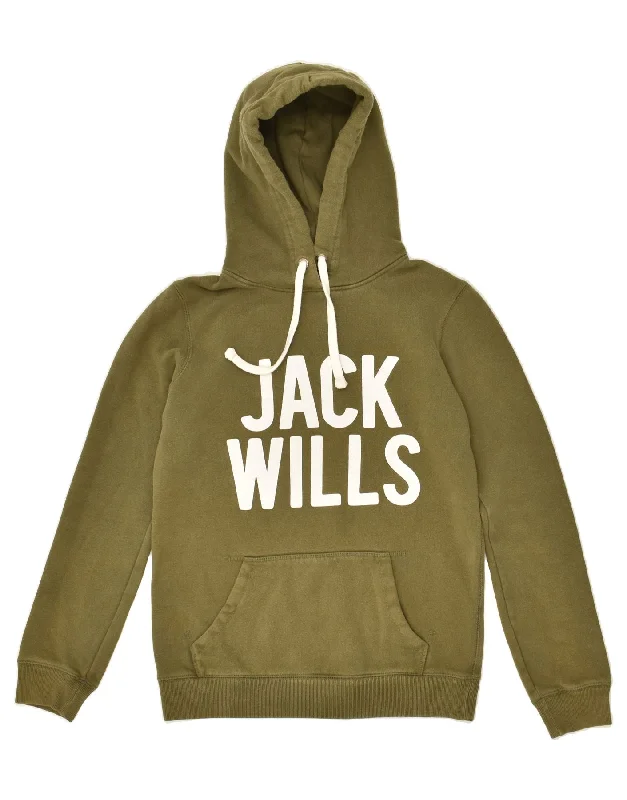 JACK WILLS Womens Graphic Hoodie Jumper UK 6 XS Green Cotton Hoodie with Neon Bright Vibrant JACK WILLS Womens Graphic Hoodie Jumper UK 6 XS Green Cotton Hoodie with Neon Bright Vibrant