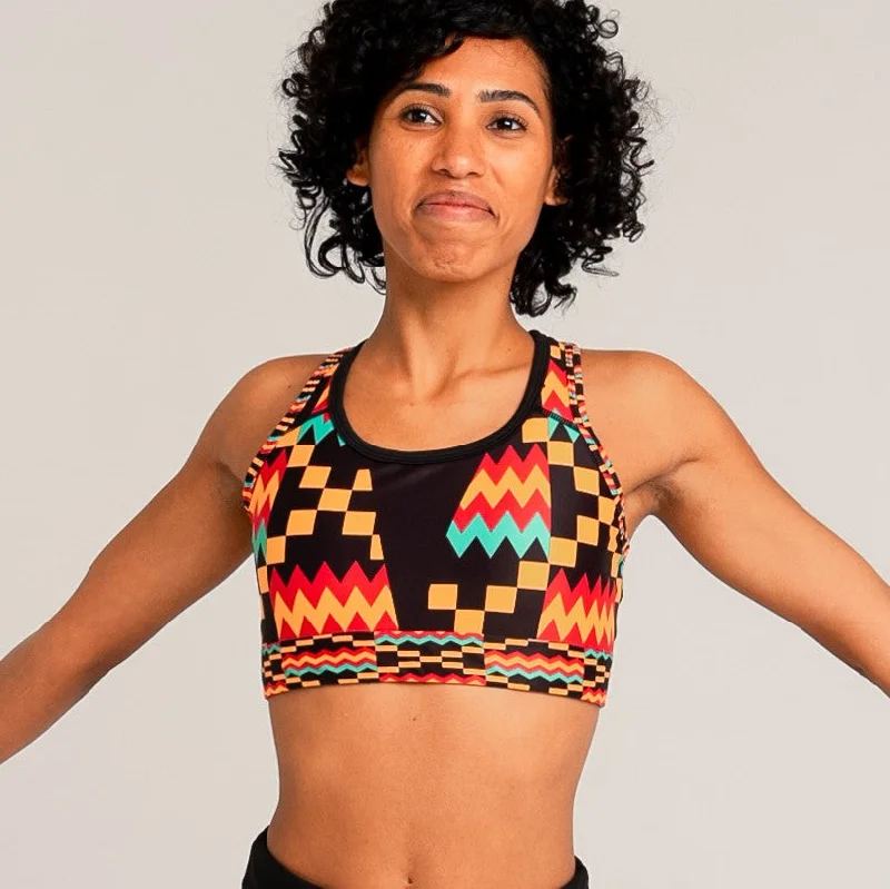 Kayentee Workout Bra - Splash Elegant Silk Bra