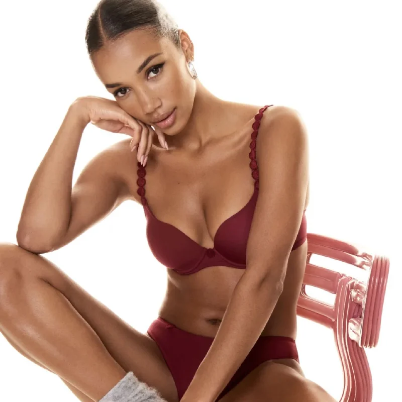 Marie Jo Tom Padded Heart Shape Bra in Peony Pink 0120826 Soft Mesh Bralette